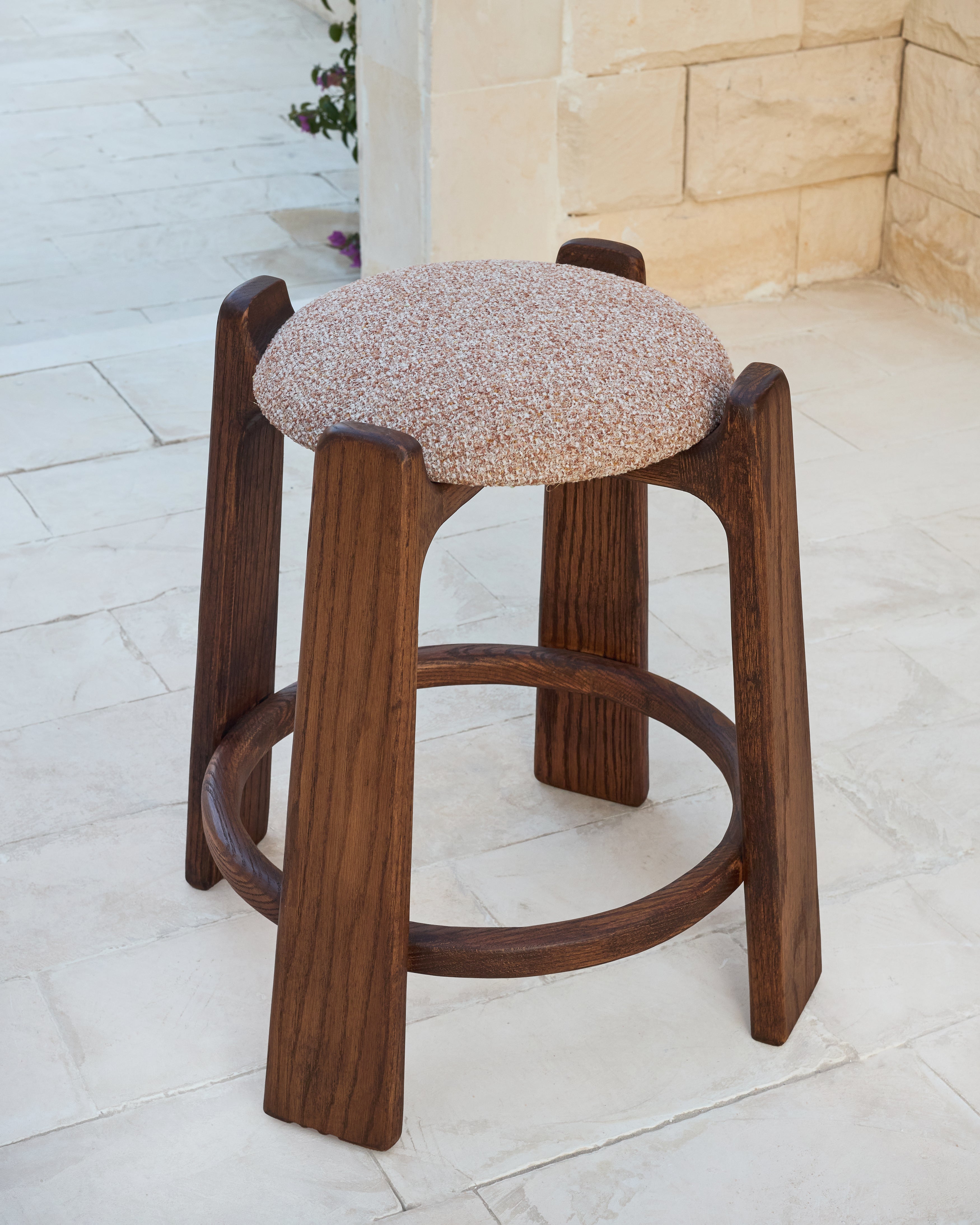Orbit Stool | Massief Eiken Design Kruk