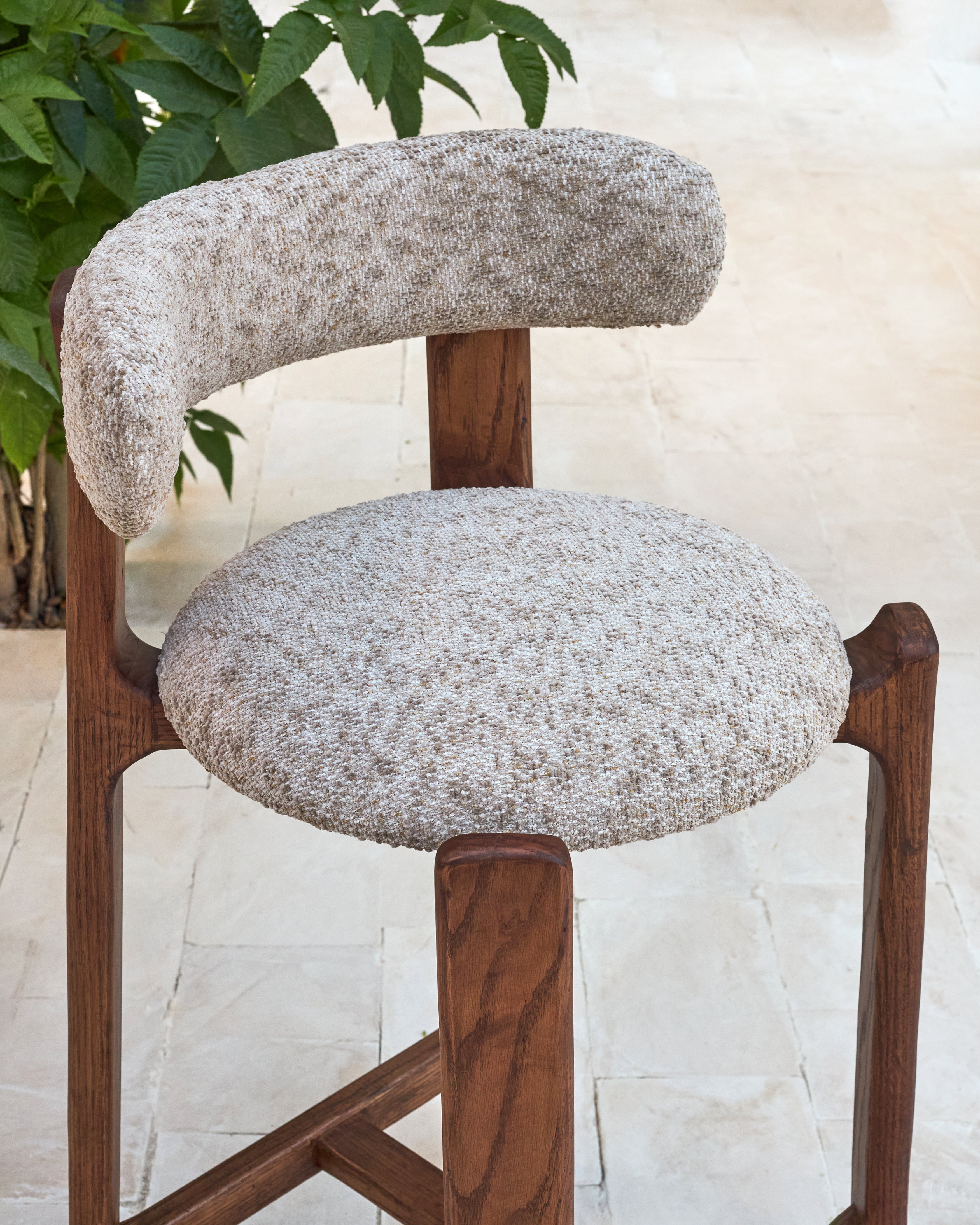 Arc Counter Stool | Massief Eiken Design Barkruk