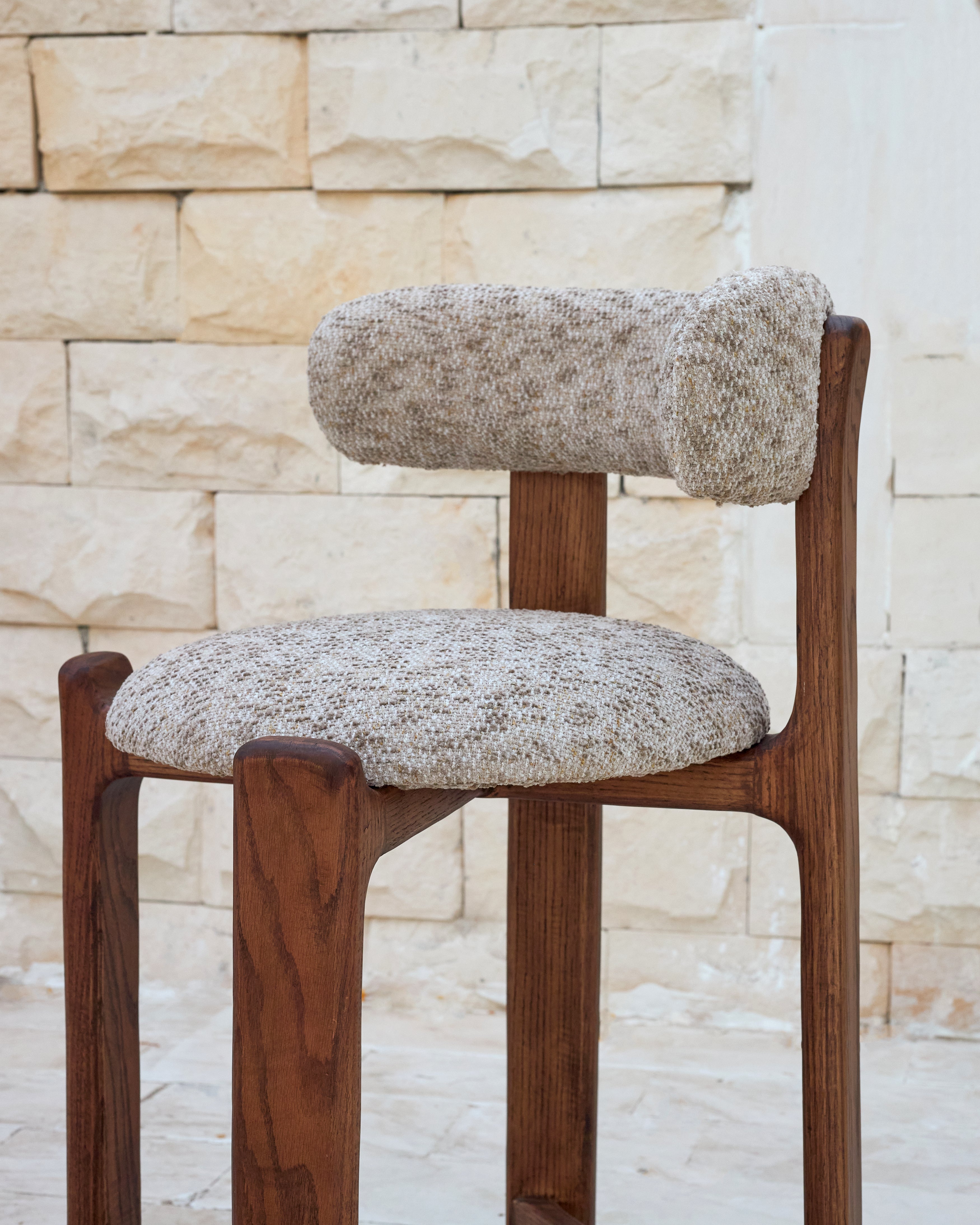Arc Counter Stool | Massief Eiken Design Barkruk