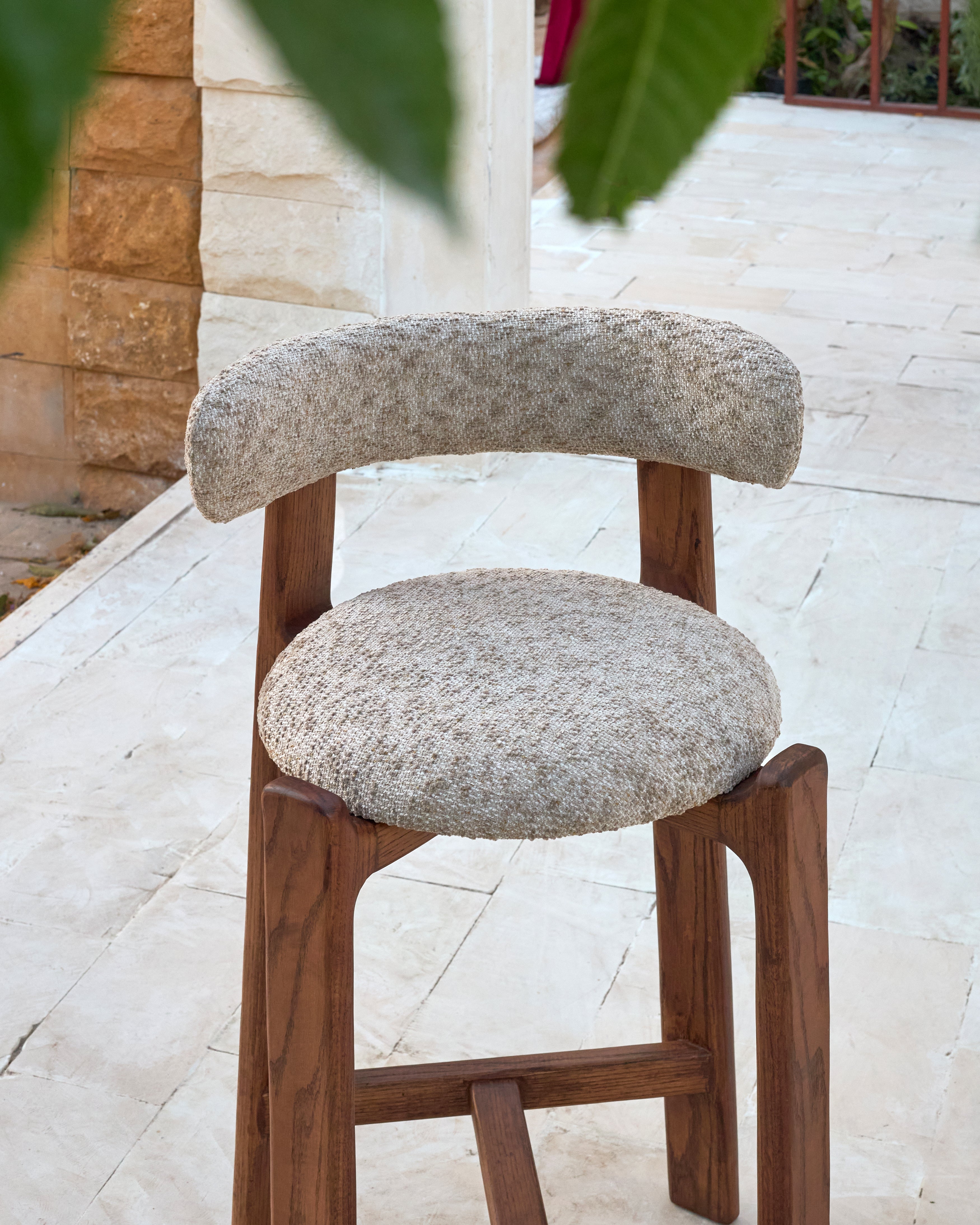 Arc Counter Stool | Massief Eiken Design Barkruk
