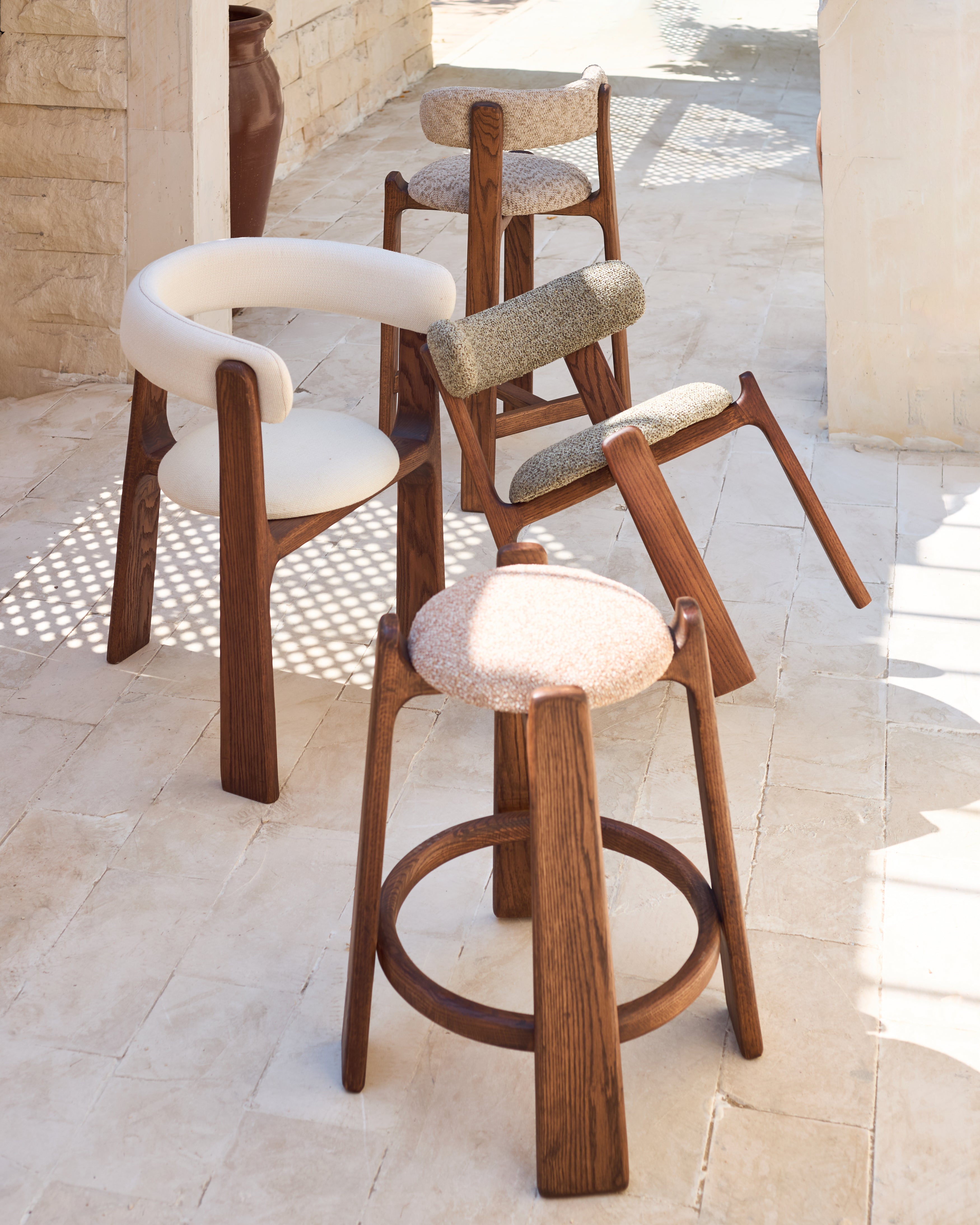 Orbit Stool | Massief Eiken Design Kruk