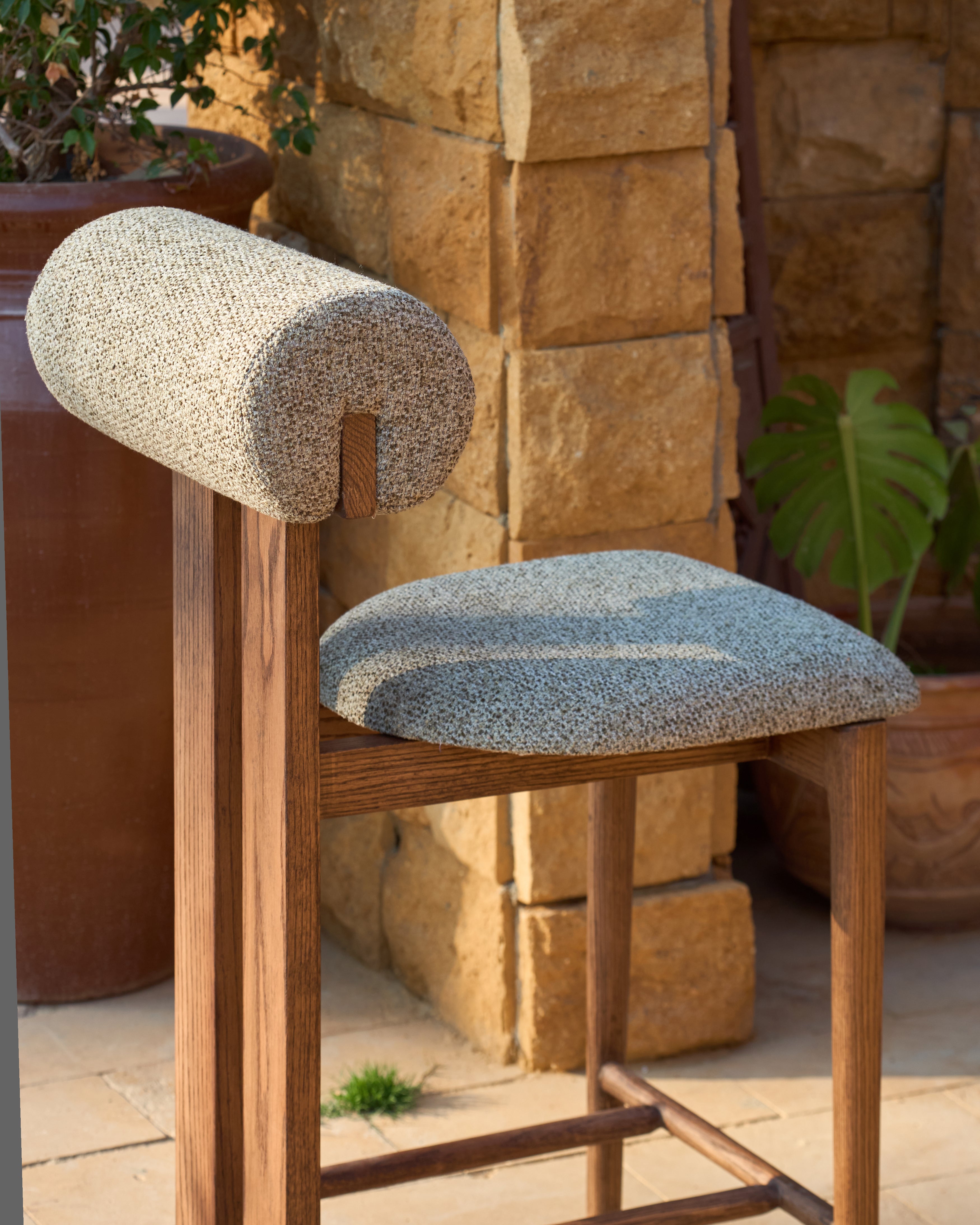 Nest Counter Stool | Massief Eiken Design Barkruk