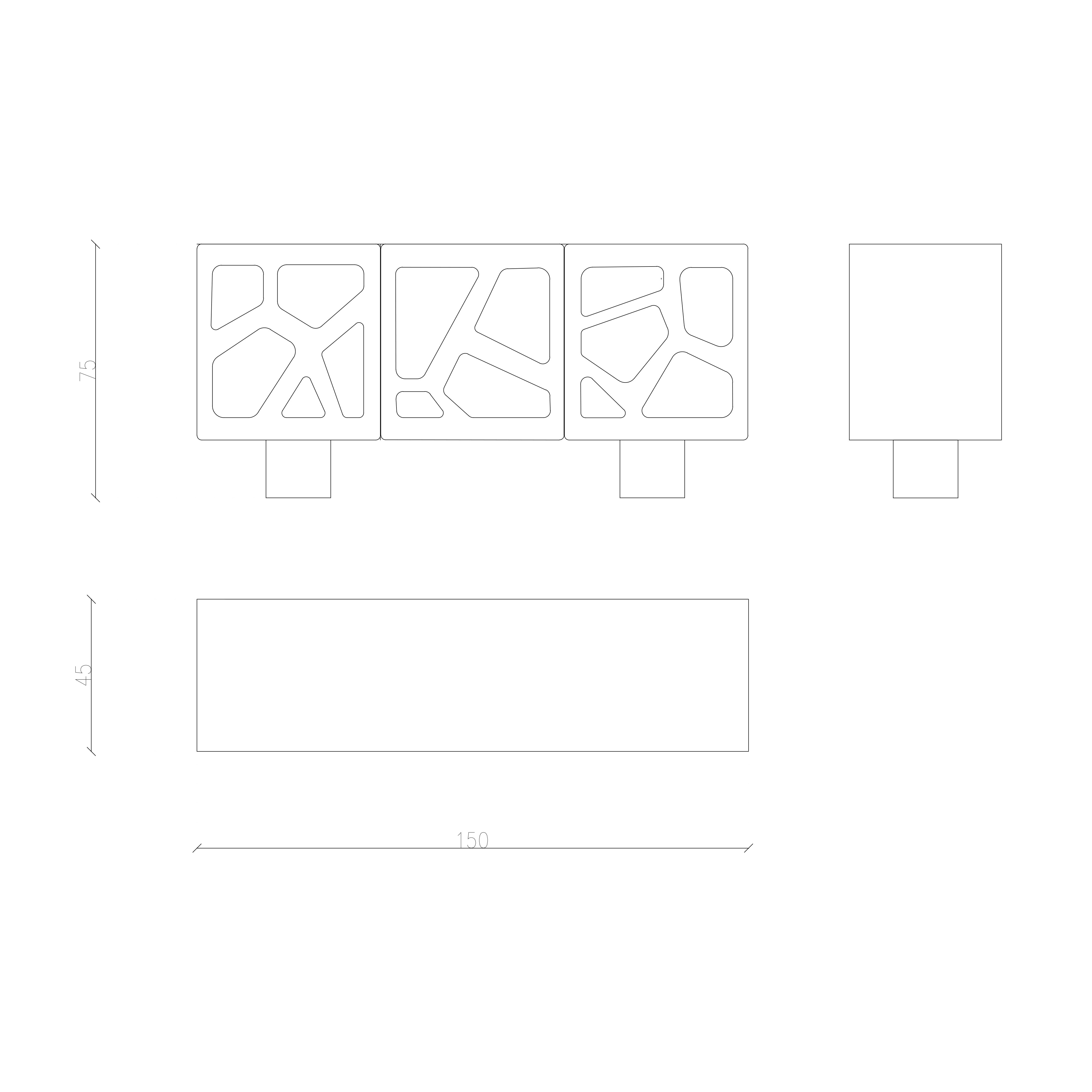 Afmetingen van Lotus dressoir