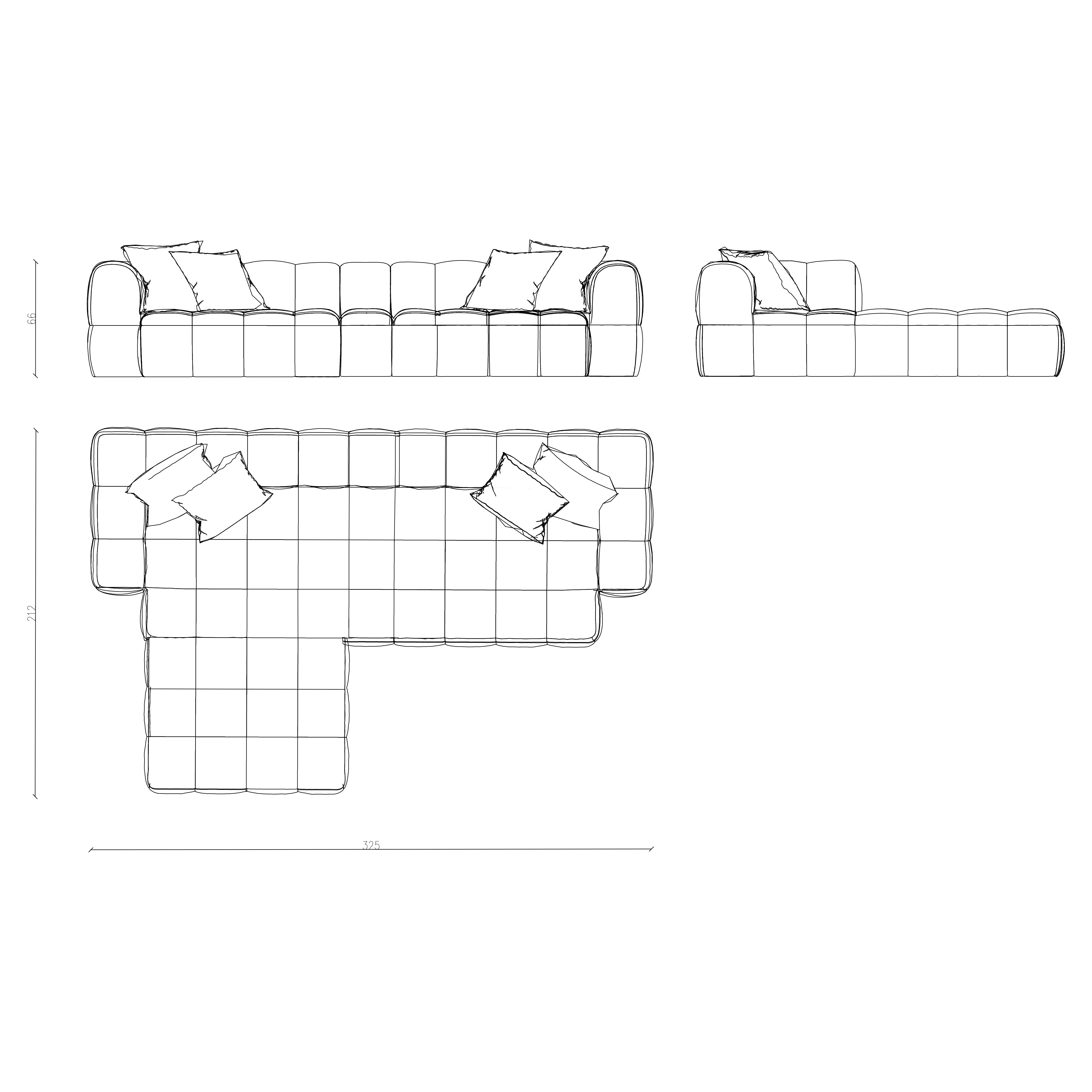 Afmetingen van Nova bankstel