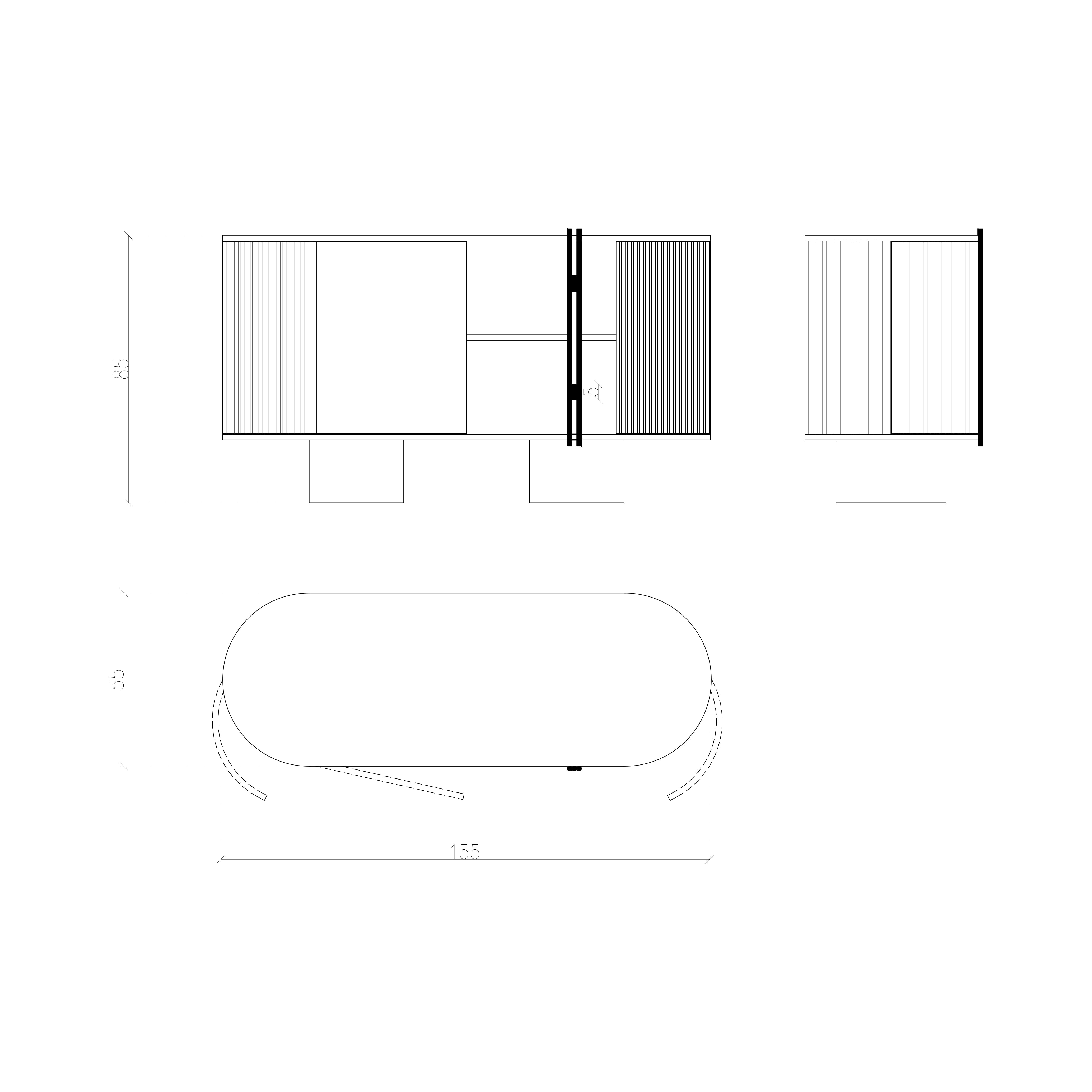 Afmetingen van Pharos dressoir
