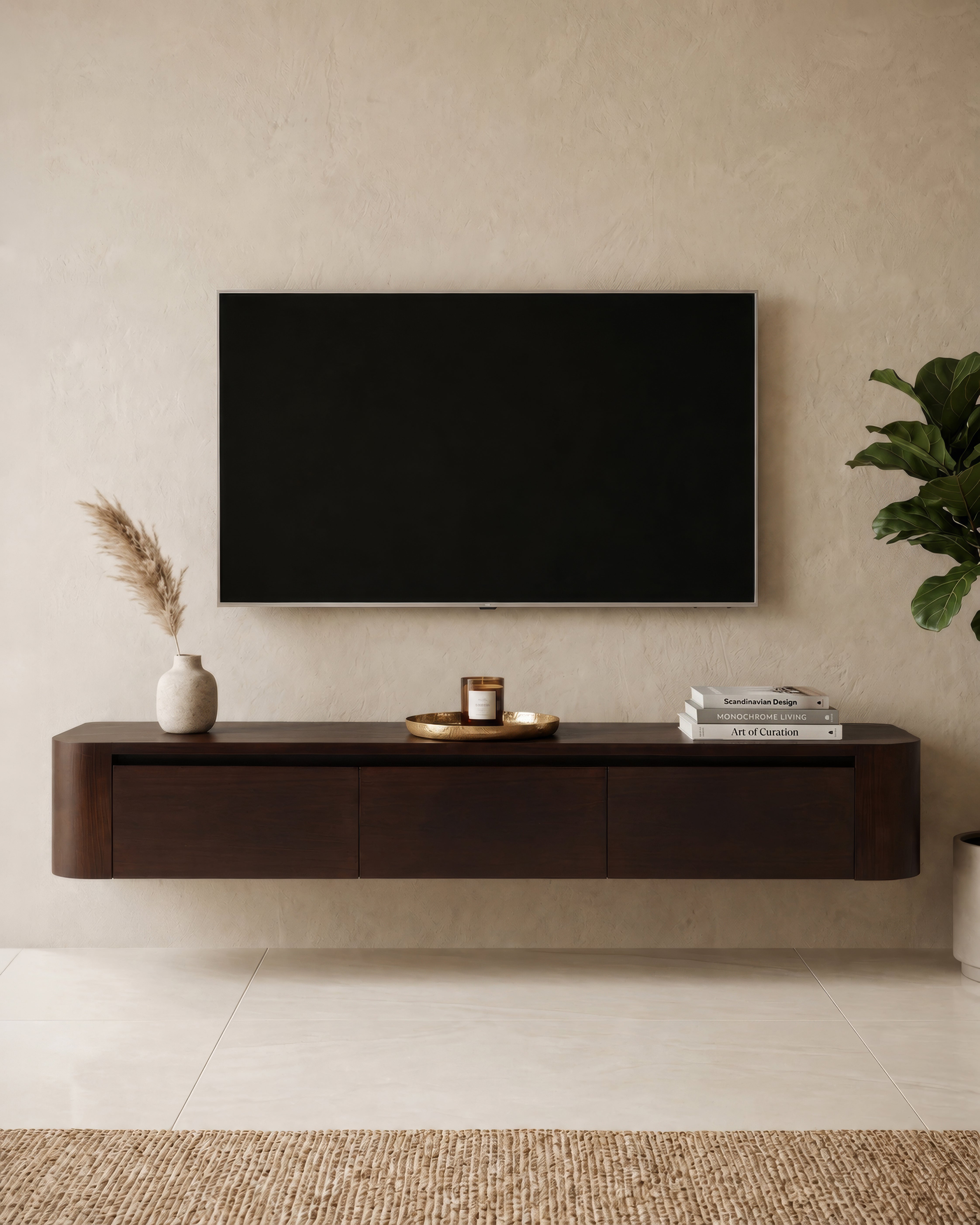 Linea TV-meubel - Dark Walnut