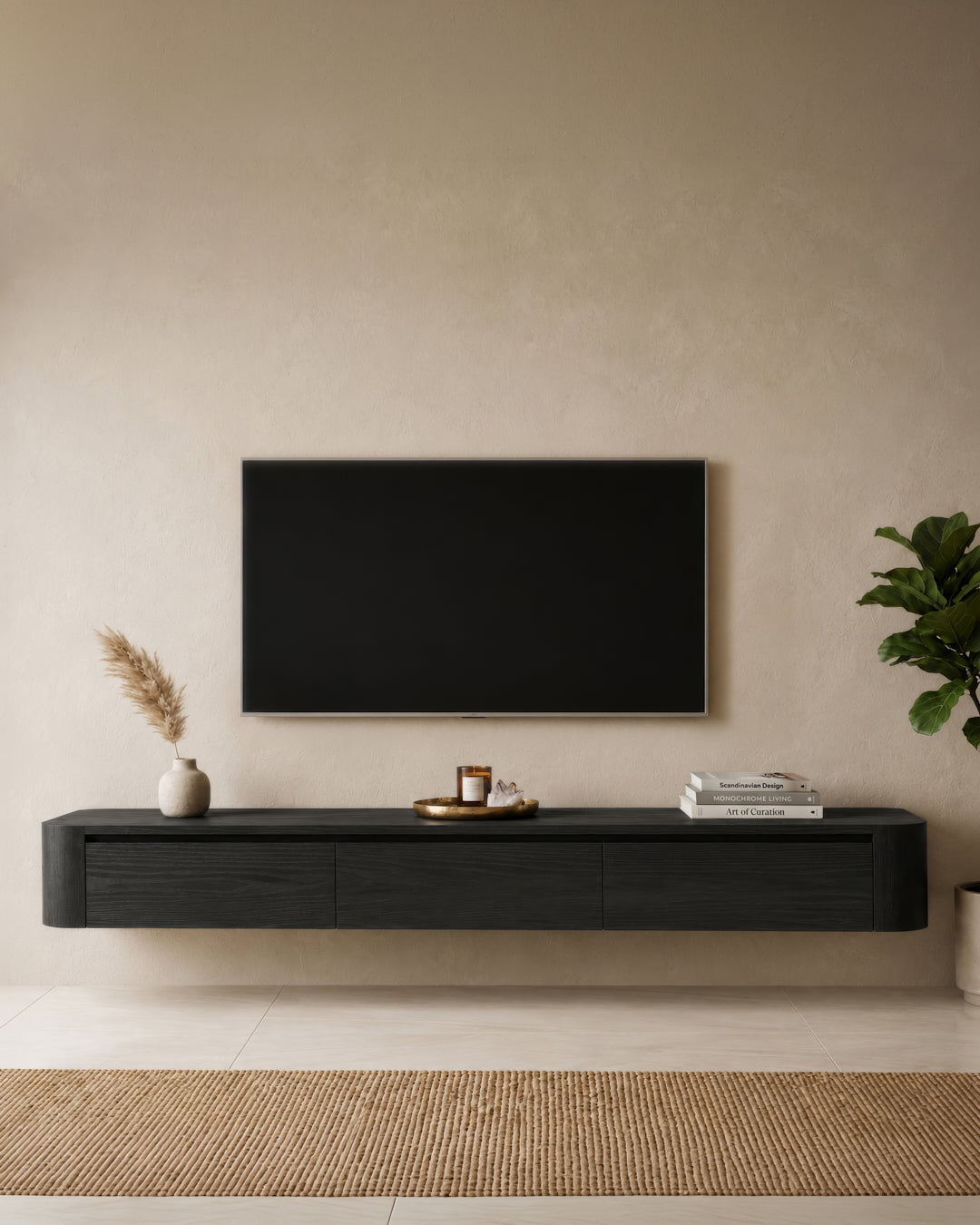 Linea TV-meubel - Black Oak