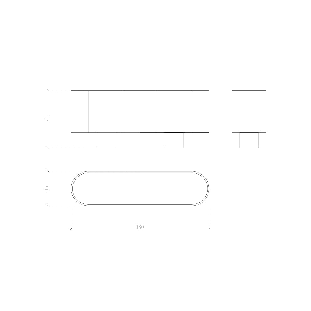 Afmetingen van Yuki dressoir